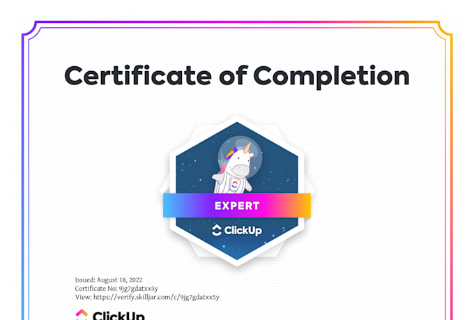 create and setup clickup projects, dashboard, templates, milestones, reports